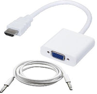 BRobotix 110964B cambiador de género para cable HDMI + VGA AUDIO Blanco