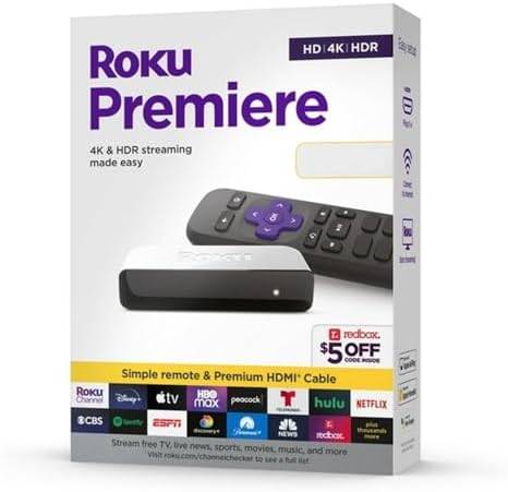 Roku Premiere 3920RW Reproductor Multimedia 4K, 802.11ac Wi-Fi, HDMI 2.0
