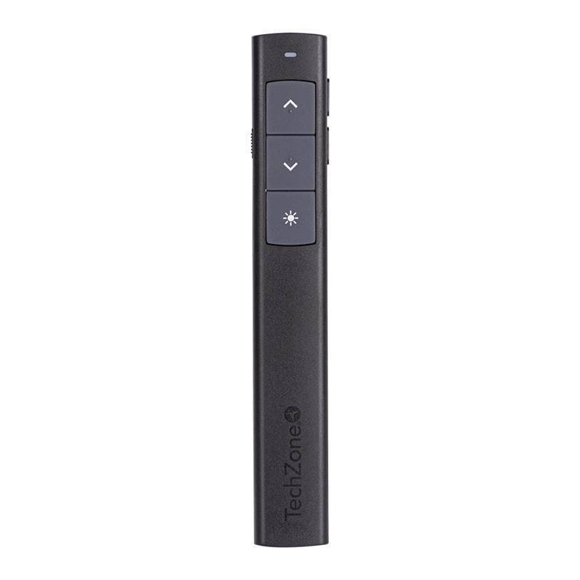 TZAPL03 - PRESENTADOR - TECHZONE - TZAPL03 - APUNTADOR LASER -  50 MTS USB A - POTENCIA 5 W - NEGRO