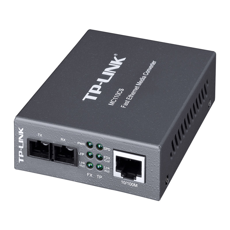 Tp-Link Convertidor de Medios / Fibra Óptica Monomodo / 1 Puerto RJ45 10/100 Mbps MC110CS