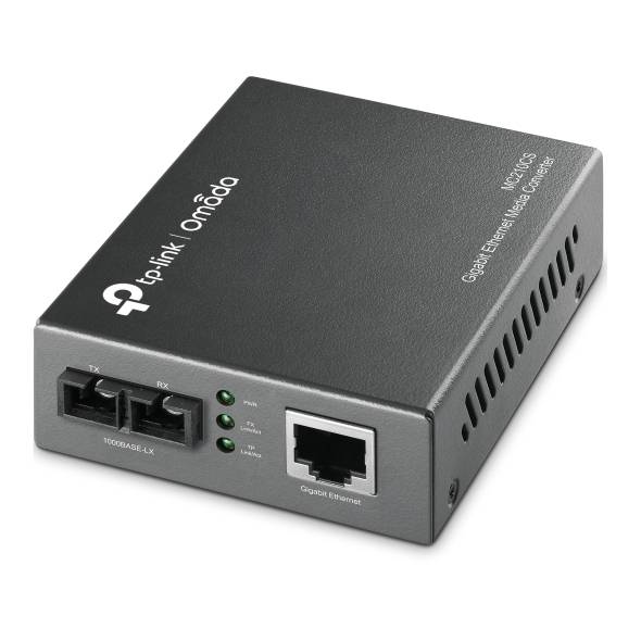 TP-Link Omada MC210CS convertidor de medio 1000 Mbit/s 1310 nm Monomodo Negro