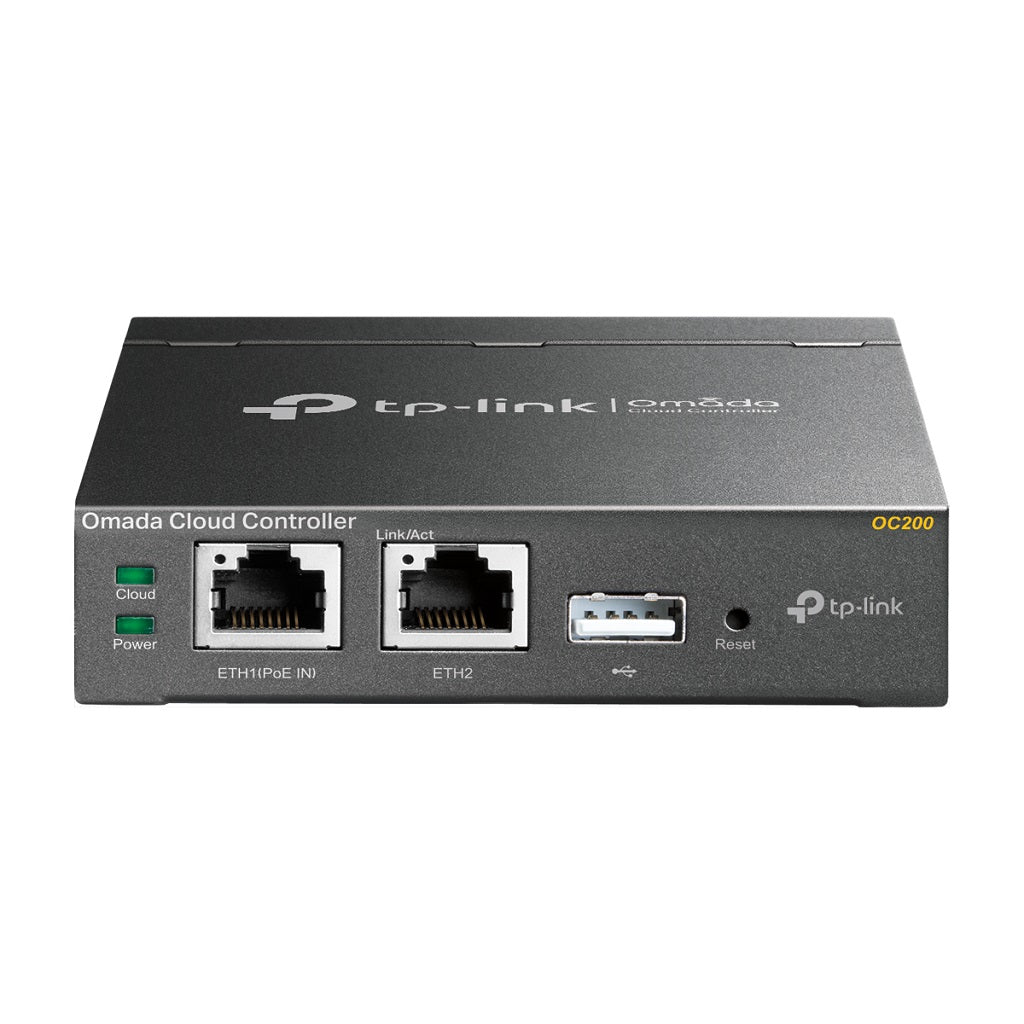 TP-Link OC200 Controladora Omada, 100 Equipos, 2 Puertos Gigabit PoE, Gestión en la Nube