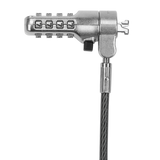 Targus DEFCON Cable Negro, Acero inoxidable Portátil Cerradura con combinación Acero galvanizado