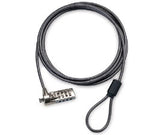 Targus PA410S1 Cable Gris Cerradura con combinación Acero galvanizado Si