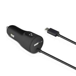 Vorago AU-303 cargador de dispositivo móvil Universal Negro Encendedor de cigarrillos Auto