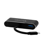 Vorago ADP-350 adaptador gráfico USB Negro, 1920 x 1080 (HD 1080), 3840 x 2160, 2160p
