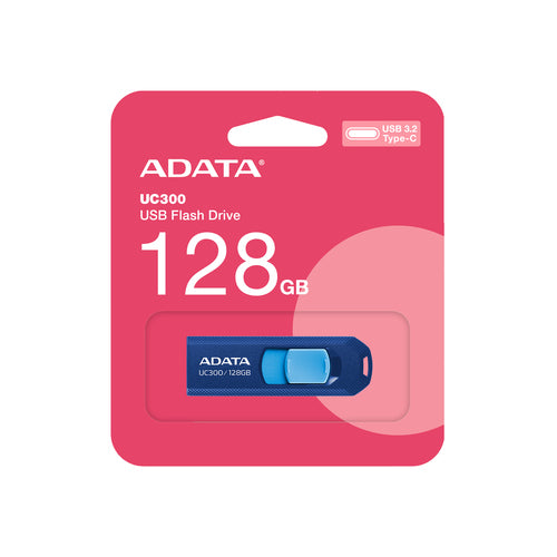 ACHO-UC300-128G-RNB/BU - ADATA UC300 Memoria Flash 128 GB USB Tipo C 3.2 Gen 1 (3.1 Gen 1) 100 MB/s