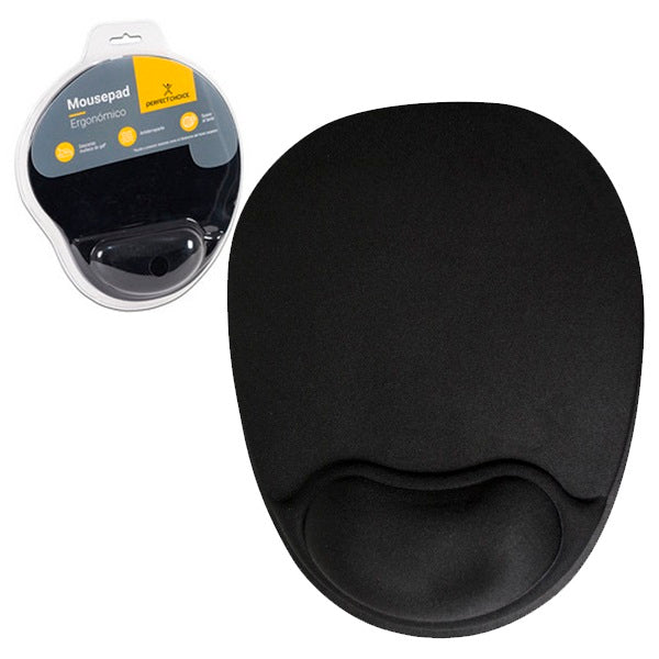 Perfect Choice Gel Ergonomic Mat Negro, PC-041078 | Alfombrillas para ratón