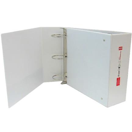 Carpeta Acco Brillante 3" Aro "O" Tamaño Carta Blanco, 100 Hojas, Resistente al Agua