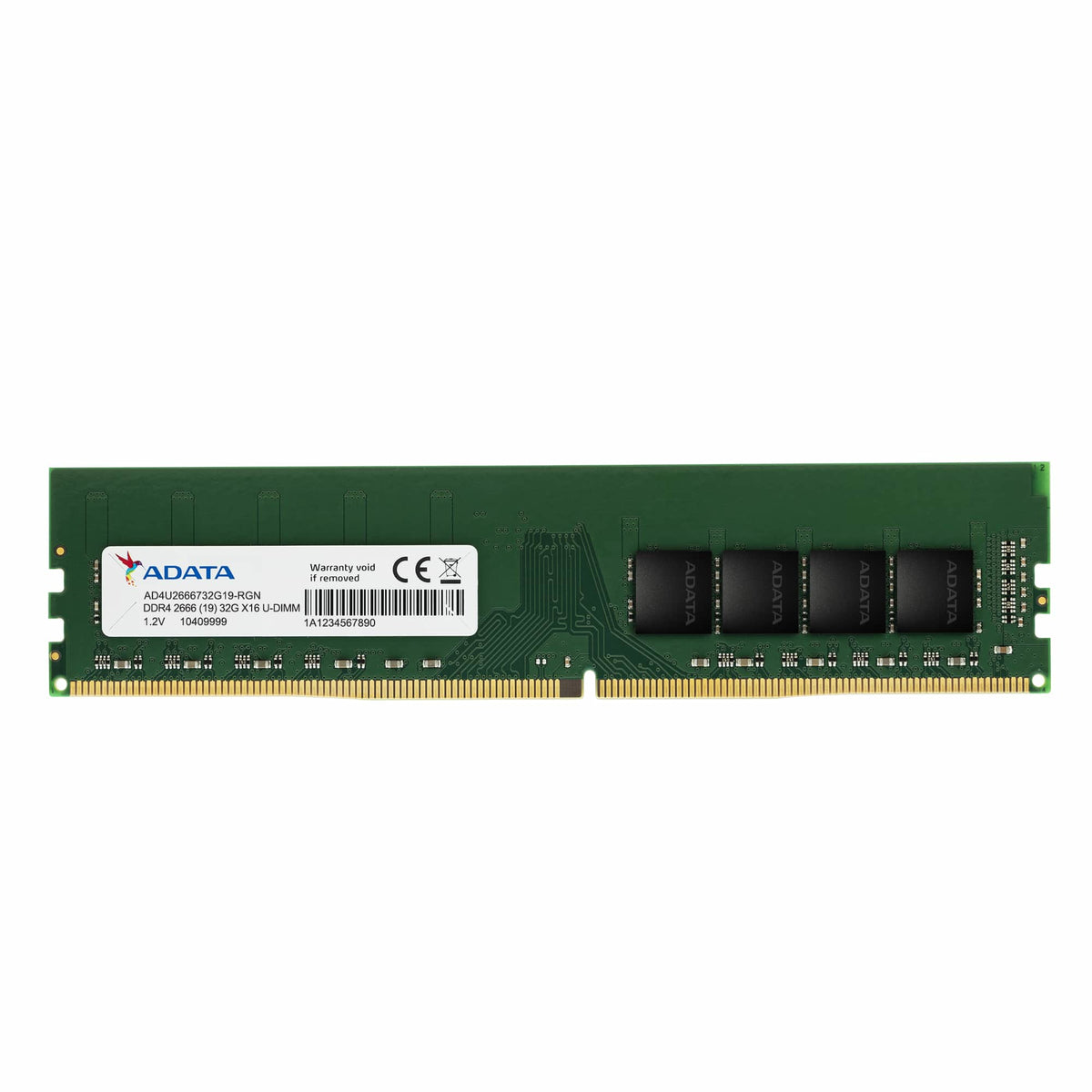 AD4U266616G19-SGN - MEMORIA RAM ADATA DDR4 UDIMM 16GB 2666MHZ PREMIER CL19 NON-ECC 288PIN 1.2V AD4U266616G19-SGN