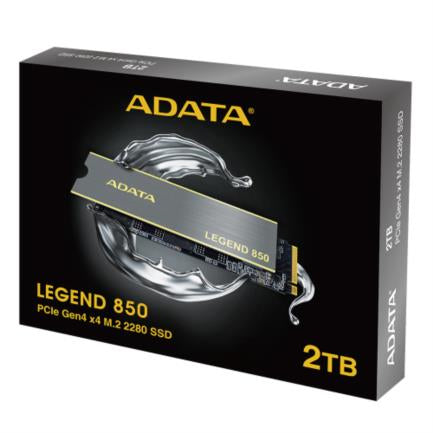 Unidad de Estado Sólido Adata Legend 850 2TB PCIe Gen4 Disipador Color Plata