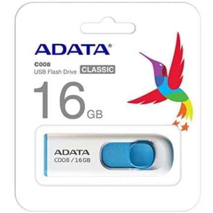 Memoria USB Adata C008 16 GB Color Blanco-Azul