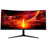 Monitor Acer Gamer Curvo Nitro XZ342CU V3 34" UHD 3440x1440 100Hz DP 180Hz AMD FreeSync 1ms HDMIx2 DP con Cable HDMI y DP