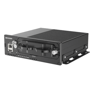 AE-MD5043 - DVR Móvil / 2 Megapixel / 8 Canales (4 TURBO + 4 IP PoE) / GPS / Sensor G / Alarmas I/O / 9-36 VCC