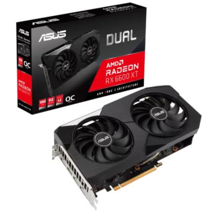 Tarjeta de Video Asus Dual Radeon RX6600 XT OC 8GB GDDR6 PCIe 4.0 1xHDMI 3xDP Dual Fan