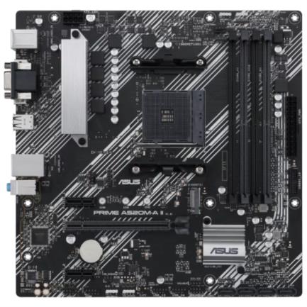 Tarjeta Madre Asus Prime A520M-A II/CSM AM4 4xDDR4 HDMI DP VGA Micro ATX