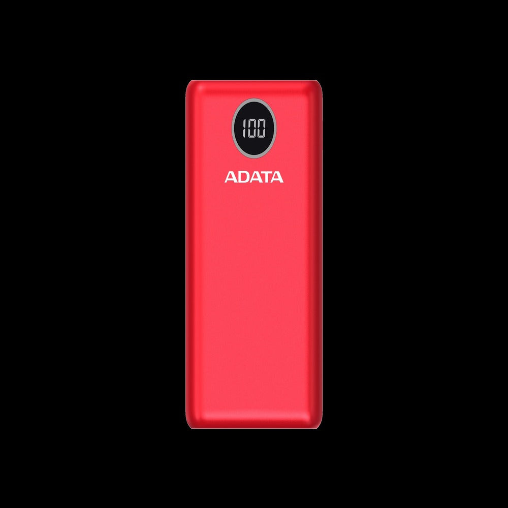 Cargador Portátil ADATA P20000QCD Tipo C, 20000mAh, Rojo