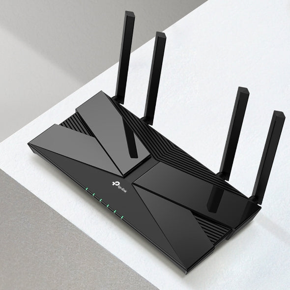 ARCHERAX23 - Router WiFi 6 / Doble Banda AX1800 / 4 Puertos LAN Gigabit / 4 Antenas Beamforming / EasyMESH / CPU Dual-Core