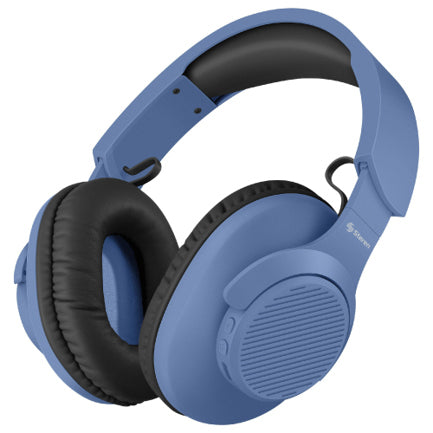 Steren AUD-7630AZ audífono y auriculare Auriculares Inalámbrico Diadema Llamadas/Música USB Tipo C Bluetooth Azul