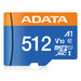AUSDX512GUICL10 - ADATA AUSDX512GUICL10 Memoria Flash 512 GB MicroSDXC 100 MB/s 25 MB/s