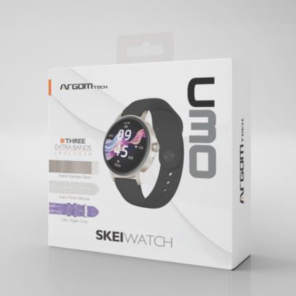 Smartwatch Argomtech Skeiwatch C30 IPS 1.30" 320x320p BT 220mAh Beige
