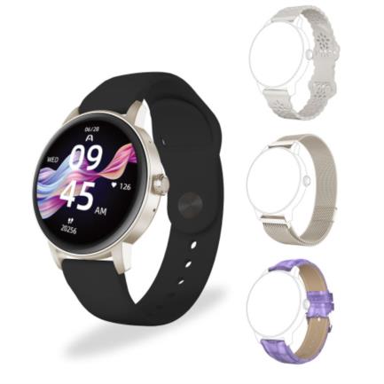 Smartwatch Argomtech Skeiwatch C30 IPS 1.30" 320x320p BT 220mAh Beige