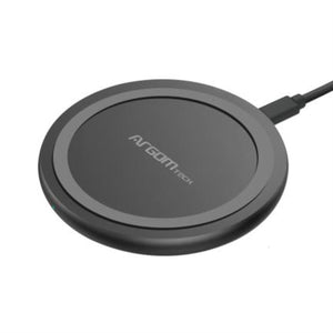 ArgomTech ARG-AC-0131BK cargador de dispositivo móvil Smartphone Negro USB Cargador inalámbrico Carg