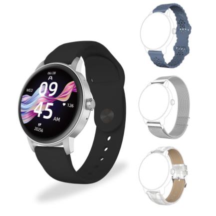 Smart Watch Argomtech Skeiwatch C30 Pantalla IPS 1.30" 320x320p Bluetooth 220 mAh Plata