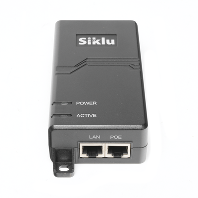 AX-IN-60W-AC-POE-US - Siklu Inyector PoE Pasivo, 1 Gbps, 60 W, 55 Vcc, 100-240 Vca, Cable CA AX-IN-60W-AC-POE-US