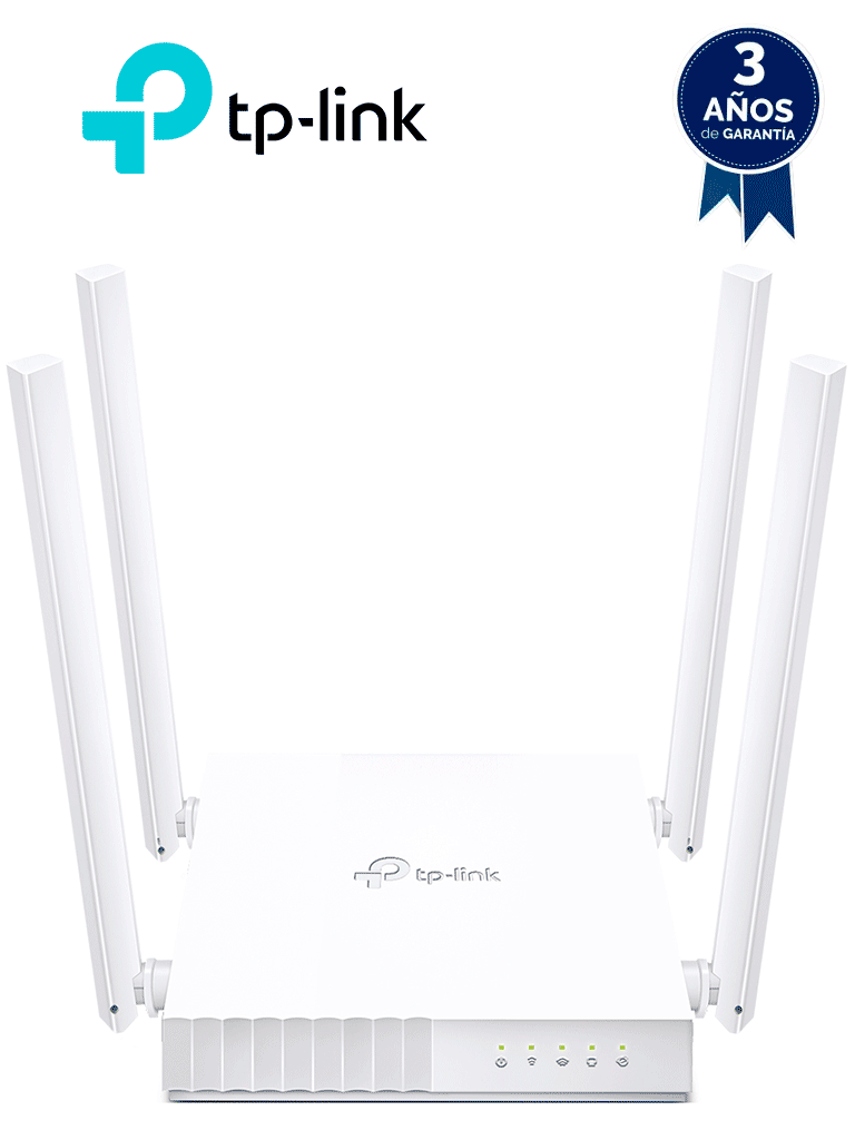 TP-LINK Archer C24 Ruteador WiFi AC 750Mbps, 4 Puertos LAN RJ45, 4 Antenas Fijas
