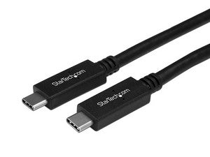 Cable 1m USB Tipo-C a USB Tipo-C 3.1 (10Gbps), Datos y Carga Rápida, Conectores Reversibles