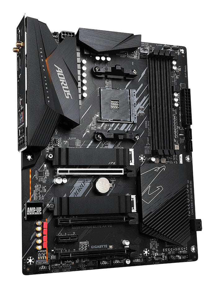 B550 AORUS ELITE AX V2 - GIGABYTE B550 AORUS ELITE AX V2 Placa base - Procesadores AMD Ryzen 5000, VRM de 12+2 fases, hasta 4733 MHz DDR4, 1xPCIe 4.0 + 1xPCIe 3.0 M.2, Wi-Fi 6E, LAN 2.5GbE, USB 3.2 Gen 2 placas base AMD Zócalo AM4 1 Zócalo AM4