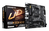 B550M DS3H AC R2 - GIGABYTE B550M DS3H AC R2 Placa base - Procesadores AMD Ryzen 5000, VRM de 5+3 fases, hasta 4733 MHz DDR4 (O.C.), 1x M.2 PCIe 4.0 + 1x M.2 PCIe 3.0, Wi-Fi 5, LAN 1 GbE, USB 3.2 Gen 1 placas base AMD Zócalo AM4 Zócalo AM4 DDR4-SDRAM
