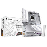 B850 A ELITE WF7 ICE - GIGABYTE B850 AORUS ELITE WIFI7 ICE Placa Base - Procesadores AMD Ryzen Serie 9000, VRM digital de 14+2+2 fases, hasta 8200MHz DDR5 (OC), 1xPCIe 5.0 + 2xPCIe 4.0 M.2, LAN 2.5, WIFI 7, USB 3.2 Gen 2x2 placas base AMD Zócalo AM5 Zócalo AM5 DDR5-SDRAM