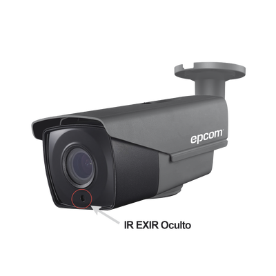 B8-TURBO-VZ - Bullet TURBO 1080p / CLIMAS EXTREMOS / Lente Mot. 2.8 a 12 mm / IR EXIR Inteligente 40 mts / Exterior IP66 / Híbrida / WDR Real 120 dB