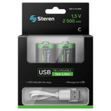 Steren BAT-LI-C2 USB pila doméstica Batería recargable Ión de litio