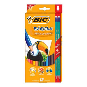 BIC Kids Evolution Multicolor 12 pieza(s)