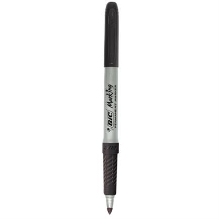 Marcador Permanente BIC Intensity Punta Fina 1.1mm Color Negro C/12 Pzas