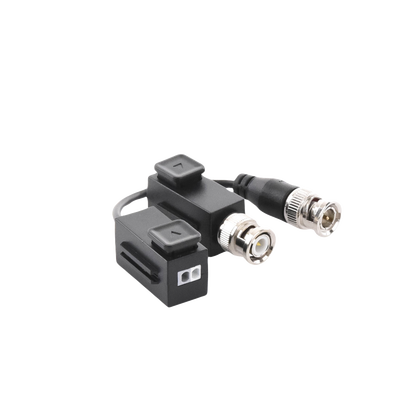 KIT DE TRANSCEPTOR HILOOK (BALLUNS) TURBOHD CON BOTON PUSH / HASTA 8 MP (4K) / 100% COBRE / SOPORTA HD-TVI / AHD / CVI / CVBS / AUDIO POR COAXITRON / DATOS PARA MENU DE CONFIGURAR DE CÁMARAS