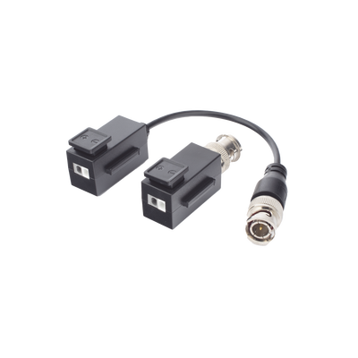 KIT DE TRANSCEPTOR HILOOK (BALLUNS) TURBOHD CON BOTON PUSH / HASTA 8 MP (4K) / 100% COBRE / SOPORTA HD-TVI / AHD / CVI / CVBS / AUDIO POR COAXITRON / DATOS PARA MENU DE CONFIGURAR DE CÁMARAS