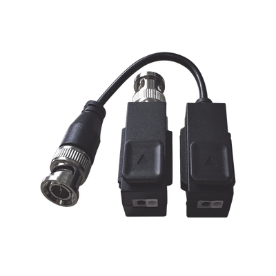 KIT DE TRANSCEPTOR HILOOK (BALLUNS) TURBOHD CON BOTON PUSH / HASTA 8 MP (4K) / 100% COBRE / SOPORTA HD-TVI / AHD / CVI / CVBS / AUDIO POR COAXITRON / DATOS PARA MENU DE CONFIGURAR DE CÁMARAS