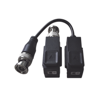 KIT DE TRANSCEPTOR HILOOK (BALLUNS) TURBOHD CON BOTON PUSH / HASTA 8 MP (4K) / 100% COBRE / SOPORTA HD-TVI / AHD / CVI / CVBS / AUDIO POR COAXITRON / DATOS PARA MENU DE CONFIGURAR DE CÁMARAS