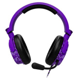 4Gamers C6-100 Audífonos Alámbrico Diadema Juego Negro, Púrpura, C6-100CAMO-PUR4G