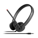 Lenovo Pro Wired Stereo VOIP Auriculares Auriculares Diadema Oficina/Centro de llamadas Negro