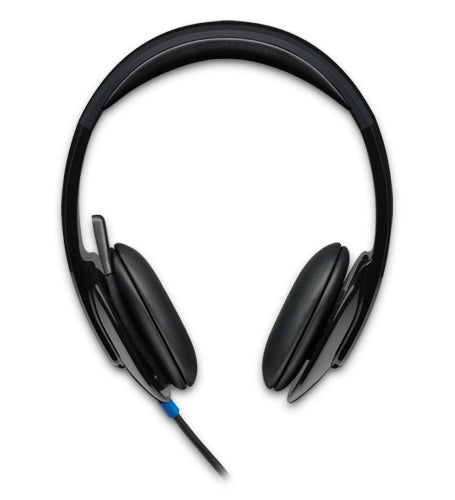Logitech Audífonos con Micrófono H540, Alámbrico, USB, Negro