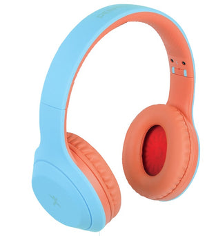 Perfect Choice PC-117018 auricular y casco Auriculares Inalámbrico Diadema Llamadas/Música USB Tipo C Bluetooth Azul, Naranja
