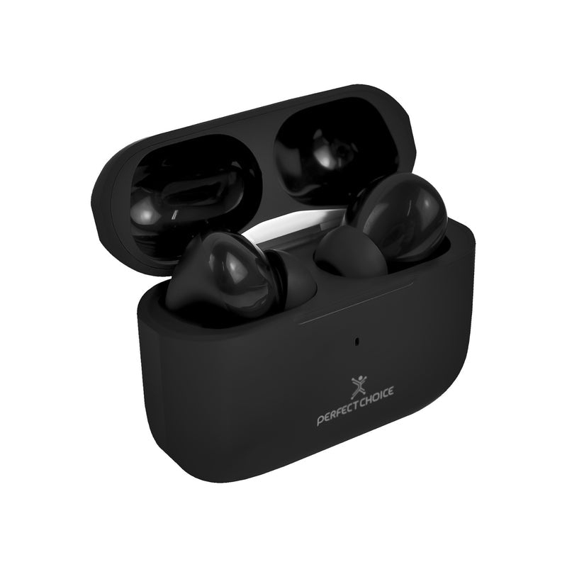 PC-117186 - Audifonos Perfect Choice Intrauriculares con Micrófono NESH Inalámbrico Bluetooth modelo PC-117186 color Negro