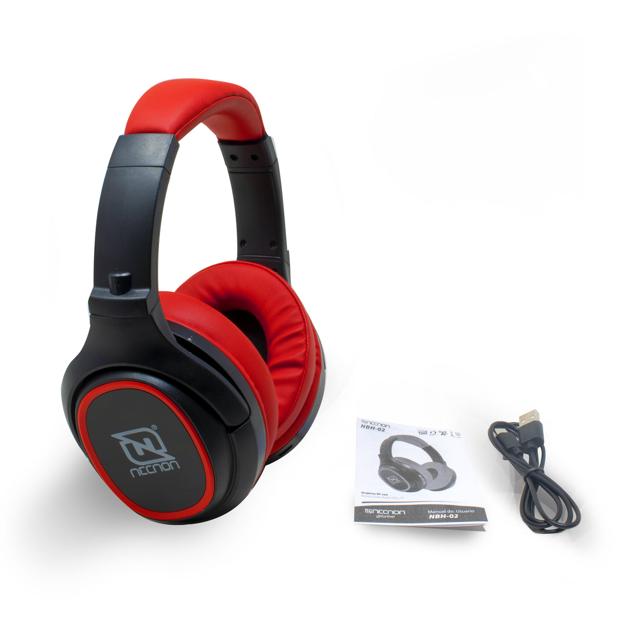 Audifonos NECNON NBAB0202TC con Cancelación de Ruido, Bluetooth 5.0, Autonomía 20 Horas