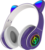 Necnon NBH-07 Auriculares Inalámbrico y alámbrico Diadema Llamadas/Música Bluetooth Púrpura, Blanco