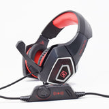 Necnon NBHG-DRAGON Auriculares Alámbrico Diadema Juego Negro, Rojo